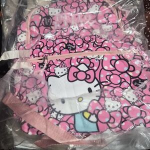 Hello Kitty Pink and White Patterned Backpack